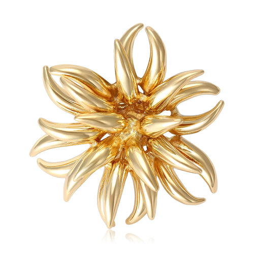 Alloy Firework Shape Brooch Pin For Women's Fashion Apparel