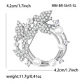 Alloy Enamel Rhinestone Bow Brooch With Pearl Wreath Accent view 5