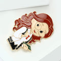 Alloy Female Doctor Brooch Pin For Coat Sweater Decoration view 3