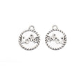Zinc Alloy Hollow Word Tag Charm Pendant for DIY Necklace Bracelet Jewelry Making view 3