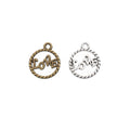 Zinc Alloy Hollow Word Tag Charm Pendant for DIY Necklace Bracelet Jewelry Making view 4