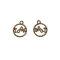 Zinc Alloy Hollow Word Tag Charm Pendant for DIY Necklace Bracelet Jewelry Making view 2