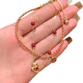 18K Gold Plated Copper Zircon Enamel Horse Pendant Bangle New Chinese Zodiac Jewelry view 5