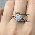Women's Wax Set Zircon Flash Ring, Light Luxury Wedding Proposal Jewelry Rings view 4