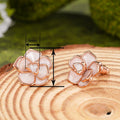 Forest Pastoral Fresh Gardenia Flower Stud Earrings For Women Korean Elegant Accessory Jewelry view 4