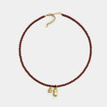18K Gold Plated Glass Geometric Gourd Pendant Necklace New Chinese Retro Light Luxury Collarbone Chain view 5