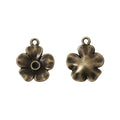 Zinc Alloy Flower Charm Pendant No.731991 for DIY Necklace Bracelet Jewelry Making view 2
