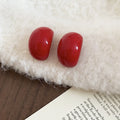 Minimalist Teardrop Acrylic Stud Earrings With Stainless Steel Post, Casual Everyday Fashion view 2