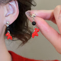 Alloy Silver Needle Enamel Star Horse Stud Earrings Retro Zodiac Light Luxury Fashion OL Jewelry view 1