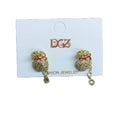 Copper Zirconia Lucky Bag Tassel Drop Earrings New Chinese Vintage New Year Style view 5