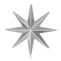 Smooth Alloy Eight Point Star Brooch Pin For Coats view 2