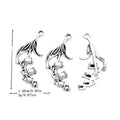 Antique Silver Zinc Alloy Trumpet Flower Charm Pendant for DIY Necklace Bracelet Jewelry Making view 1