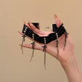Faux Crystal Velvet Cross Tassel Choker Necklace Sweet Cool Geometric Collarbone Jewelry view 4