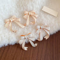 Light Luxury Enamel Bow Stud Earrings Alloy Sweet Elegant Niche Fashion Jewelry view 4