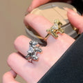 Zircon Horse Open Ring For Women view 2
