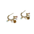 Copper Saturn Tassel Drop Earrings With Zircon Tiger Eye Stone Star Design view 5