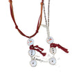 Light Luxury Alloy Snowman Tassel Velvet Cord Sweater Necklace For Women view 5