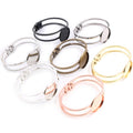 20mm 25mm Pure Copper Bracelet Bezel Blanks For DIY Jewelry Accessories 23g view 1