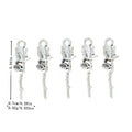 Antique Silver Zinc Alloy Rose Charm Pendant for DIY Necklace Bracelet Jewelry Making view 1