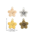 Zinc Alloy Flower Charm Pendant No.137655 for DIY Necklace Bracelet Jewelry Making view 1