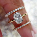 Simple Geometric Circle Stack Ring Set For Women, Elegant Wedding Evening Party Jewelry view 1