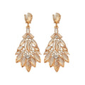 Light Luxury Alloy Rhinestone Teardrop Drop Earrings Vintage Court Style Stud Earrings view 5