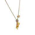 24K Gold Plated Copper Koi Fish Zircon Coin Necklace, New Chinese Retro Luxury Collarbone Chain view 5