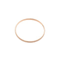 Light Luxury Copper Rhinestone Round Bangle Elegant Fashion Statement Bracelet view 5