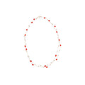 Light Luxury Faux Pearl Crystal Beaded Layered Sweater Necklace, Vintage Geometric Round Design view 5