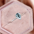 Minimalist New Chinese Style Teardrop Texture Ring For Women Elegant Qipao Accessory Jewelry view 3