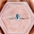 Minimalist New Chinese Style Teardrop Texture Ring For Women Elegant Qipao Accessory Jewelry view 2