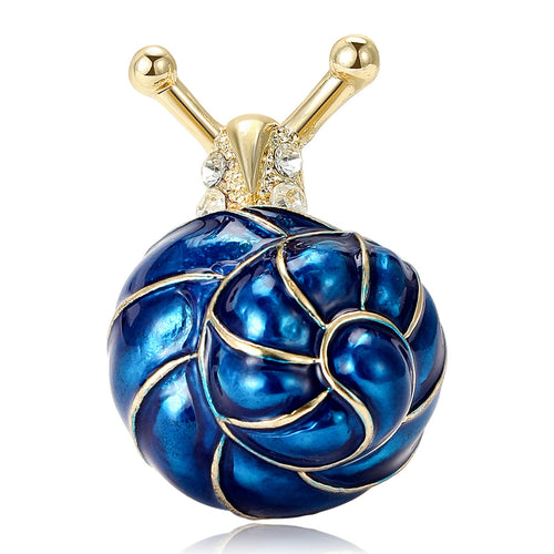 Alloy Enamel Snail Brooch Pin For Women's Clothing And Gifts