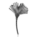 Alloy Enamel Ginkgo Leaf Brooch Pin For Coats And Suits view 2