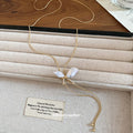 Light Luxury Rhinestone Butterfly Faux Pearl Pendant Sweater Necklace For Elegant Fashion Style view 4