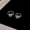 Korean Style Copper Zircon Star Ear Cuff Earrings Light Luxury Minimalist Fashion Jewelry view 4