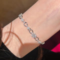 Light Luxury Copper Zircon Geometric OT Bangle For Women Elegant Minimalist Bracelet view 4
