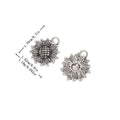Antique Silver Zinc Alloy Sunflower Charm Pendant for DIY Necklace Bracelet Jewelry Making view 1