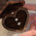 Copper Zircon Star Ear Cuff Earrings Minimalist Light Luxury Fashion Jewelry view 4