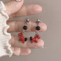 Light Luxury Alloy Enamel Star Pony Horse Zodiac Stud Earrings For Women view 3