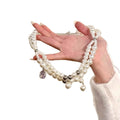 French Vintage Faux Pearl Zircon Crystal Beaded Geometric Round Collarbone Necklace view 5