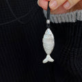 Copper Goldfish Pendant Sweater Necklace Minimalist Light Luxury Animal Jewelry for Women view 4