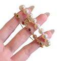 Light Luxury Copper Zircon Teardrop Bangle Elegant Daily Commuter Bracelet Jewelry view 5