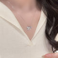 Light Luxury New Chinese Copper Zircon Mother Of Pearl Horse Sweater Necklace view 4