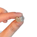 Minimalist Copper Zircon Round Flower Petal Clip-on Earrings For Non-Pierced Ears view 5