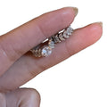 Luxury Copper Zircon Round Geometric Ear Cuff Clip-on Earrings for Women view 5