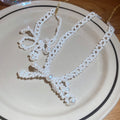 Stainless Steel Bow Faux Pearl Beaded Necklace Bracelet Jewelry Set For Women view 2