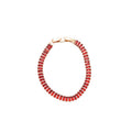 18K Gold Plated Copper Full Rhinestone Ruby Red Geometric Light Luxury Bangle For Women view 5