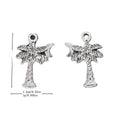 Antique Silver Zinc Alloy Palm Tree Charm Pendant for DIY Necklace Bracelet Jewelry Making view 1