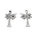 Antique Silver Zinc Alloy Palm Tree Charm Pendant for DIY Necklace Bracelet Jewelry Making view 2