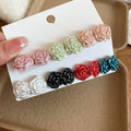 Light Luxury Floral Faux Pearl Stud Earrings Jewelry Set For Women Elegant Fashion Ear Accessories view 1